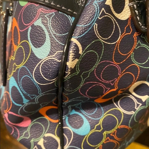 Coach Chelsea Stripe Satchel - Picture 9 of 9